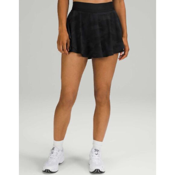 Lululemon Court Rival High Rise Skirt Skort Size 14 Heritage 365 Camo Deep Coal